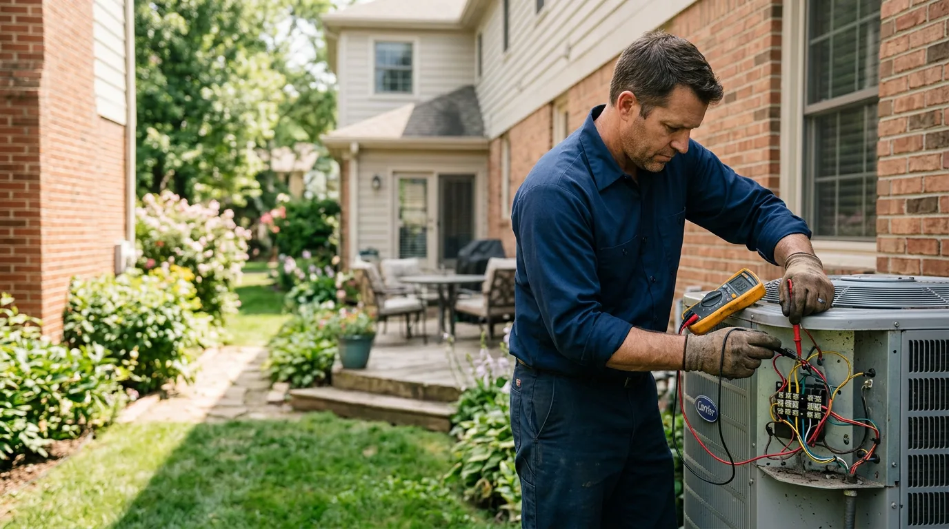 HVAC technician working near Saint Petersburg, PA